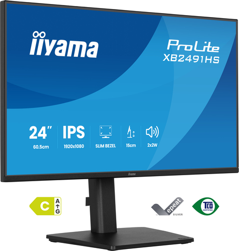23&period;8 Zoll iiyama XB2491HS-B1&comma; 60&comma;5cm TFT&comma; 120 Hz&comma; Full HD&comma; 1x HDMI&comma; 1x DP