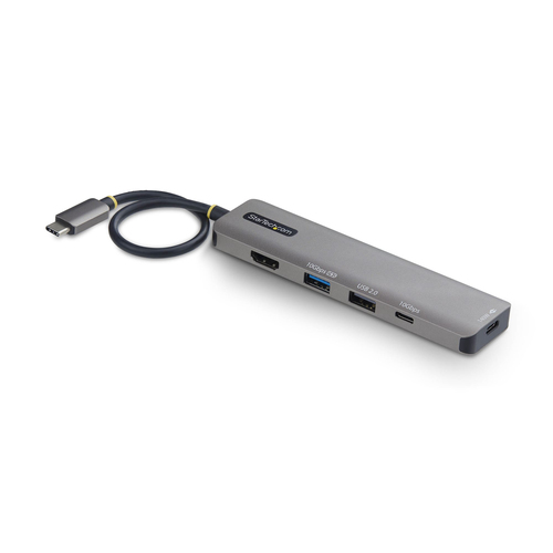 StarTech.com 164B-USBC-MULTIPORT, USB 3.2 Gen 2 (3.1 Gen 2) Type-C, grau, USB Power Delivery, Aluminium Gehäuse StarTech.com 164B-USBC-MULTIPORT, USB 3.2 Gen 2 (3.1 Gen 2) Type-C, grau, USB Power Delivery, Aluminium Gehäuse