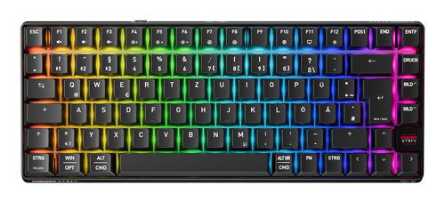 CHERRY XTRFY K33 Compact Wireless schwarz Tastatur, Layout: DE, Mem-chanical key switch, RGB CHERRY XTRFY K33 Compact Wireless schwarz Tastatur, Layout: DE, Mem-chanical key switch, RGB