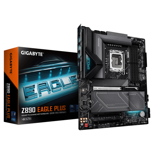 GIGABYTE Z890 EAGLE PLUS, ATX LGA 1851 (V1) Mainboard, 4x DDR5, max. 256 GB, 1x DisplayPort 2.1 GIGABYTE Z890 EAGLE PLUS, ATX LGA 1851 (V1) Mainboard, 4x DDR5, max. 256 GB, 1x DisplayPort 2.1