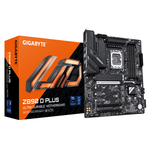 GIGABYTE Z890 D PLUS&comma; ATX LGA 1851 &lpar;V1&rpar; Mainboard&comma; 4x DDR5&comma; max&period; 256 GB&comma; 1x DisplayPort 2&period;1&comma; 1x USB-C
