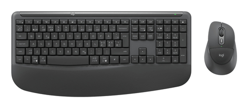 Logitech Signature Comfort Plus Combo MK880 for Business graphit Tastatur&comma; Layout&colon; D&auml;nisch&comma; Norwegisch&comma; Schwedisch&comma; Finnisch&comma; Plunger key switch