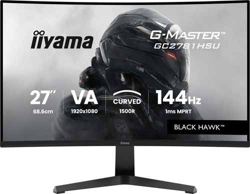 27 Zoll iiyama G-Master GC2781HSU-B1 27" 144H&comma; 68cm TFT&comma; 144 Hz&comma; 1920 x 1080&comma; 1x HDMI&comma; 1x DP&comma; integrierter USB-Hub