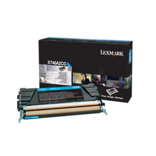 Lexmark X746A3 C&comma; original&comma; cyan&comma; Toner