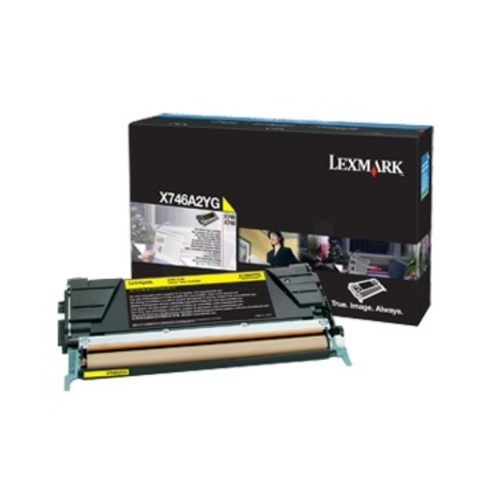 Lexmark X746A3 Y&comma; original&comma; gelb&comma; Toner
