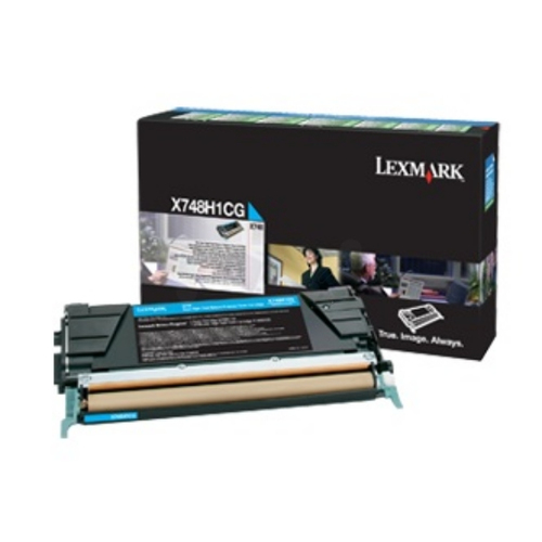 Lexmark X748H3CG&comma; original&comma; cyan&comma; Toner