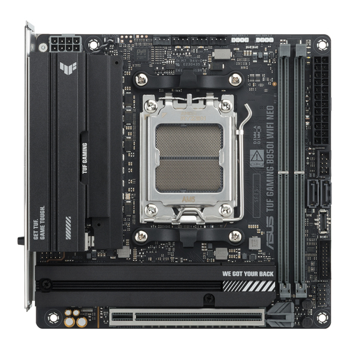 ASUS TUF GAMING B850I WIFI NEO, mini ITX AM5 Mainboard, 2x DDR5, max. 128 GB, 1x HDMI 2.1, 1x DisplayPort 1.4, WiFi ASUS TUF GAMING B850I WIFI NEO, mini ITX AM5 Mainboard, 2x DDR5, max. 128 GB, 1x HDMI 2.1, 1x DisplayPort 1.4, WiFi