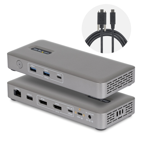 StarTech.com 208UE-USB4-DOCK, USB4, grau, Kunststoff Gehäuse StarTech.com 208UE-USB4-DOCK, USB4, grau, Kunststoff Gehäuse