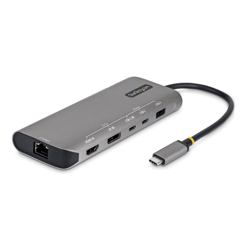 StarTech.com 174B-USB4-MULTIPORT, USB4, grau, USB Power Delivery, Aluminium Gehäuse StarTech.com 174B-USB4-MULTIPORT, USB4, grau, USB Power Delivery, Aluminium Gehäuse