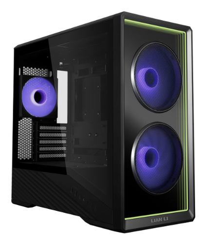 Lian Li V150 INF&comma; Midi Tower&comma; schwarz&comma; Glasfenster