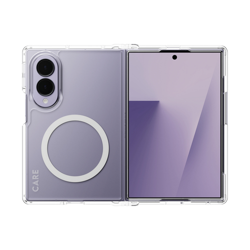 PanzerGlass CARE by PanzerGlass Urban Combat Case Transparent w&period; White Qi Samsung Fold8