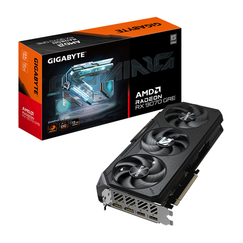 GIGABYTE Radeon RX 9070 GRE GAMING OC 12G, 12GB GDDR6 Grafikkarte, 2x HDMI, 2x DP GIGABYTE Radeon RX 9070 GRE GAMING OC 12G, 12GB GDDR6 Grafikkarte, 2x HDMI, 2x DP