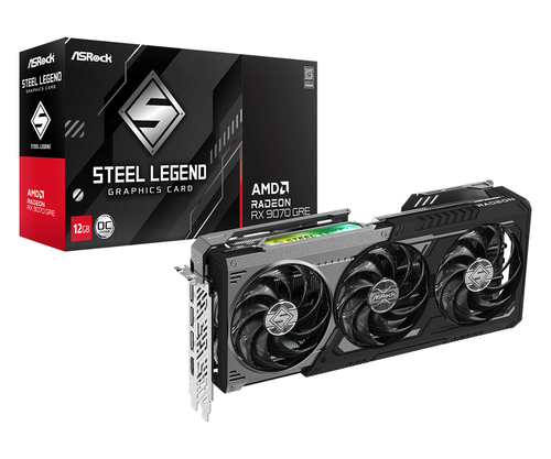 Asrock RX9070GRE SLD 12GO, 12GB GDDR6 Grafikkarte, 1x HDMI, 3x DP Asrock RX9070GRE SLD 12GO, 12GB GDDR6 Grafikkarte, 1x HDMI, 3x DP