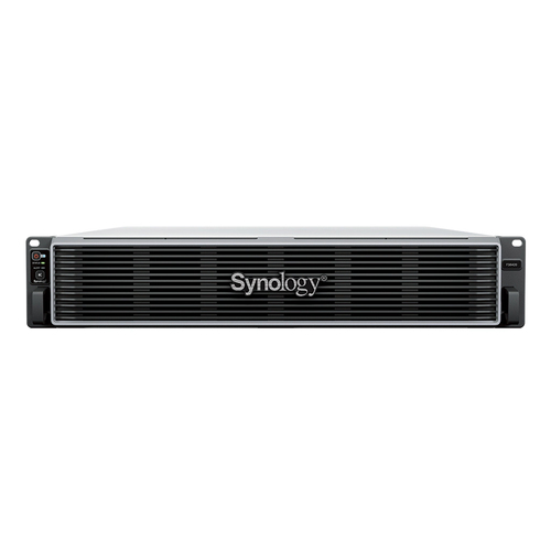 Synology FS6420&comma; 64 GB RAM&comma; 24x Einsch&uuml;be&comma; 2x 10 GBit&sol;s LAN&comma; Rack &lpar;2U&rpar; NAS schwarz&comma; grau