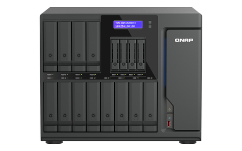QNAP TVS-AIH1688ATX-U9-32G&comma; 32 GB RAM&comma; 16x Einsch&uuml;be&comma; 4x 10 GBit&sol;s LAN&comma; Tower NAS schwarz
