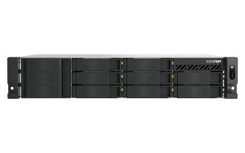 QNAP TS-H1065EU-RP&comma; 8 GB RAM&comma; 10x Einsch&uuml;be&comma; 2x 2&period;5 GBit&sol;s LAN&comma; Rack &lpar;2U&rpar; NAS schwarz