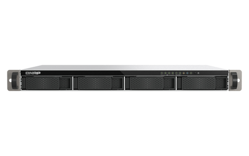 QNAP TS-H665U&comma; 8 GB RAM&comma; 4x Einsch&uuml;be&comma; 2x 2&period;5 GBit&sol;s LAN&comma; Rack &lpar;1U&rpar; NAS schwarz