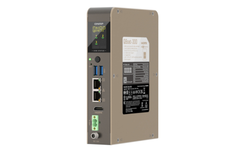 QNAP QBoat-300&comma; 4 GB RAM&comma; 3x Einsch&uuml;be&comma; 2x 1 GBit&sol;s LAN&comma; Kompakt NAS grau