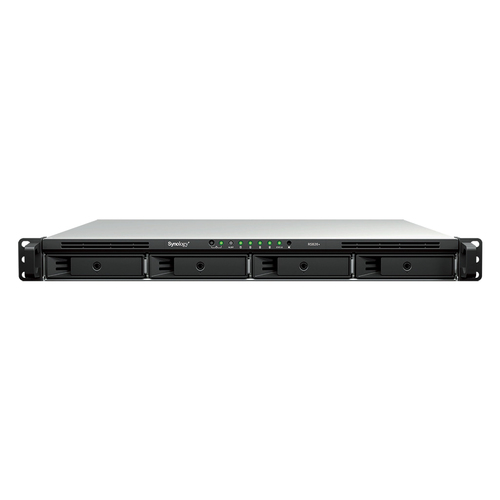 Synology RS826&plus;&comma; 4 GB RAM&comma; 4x Einsch&uuml;be&comma; 4x 1 GBit&sol;s LAN&comma; Rack &lpar;1U&rpar; NAS schwarz&comma; grau