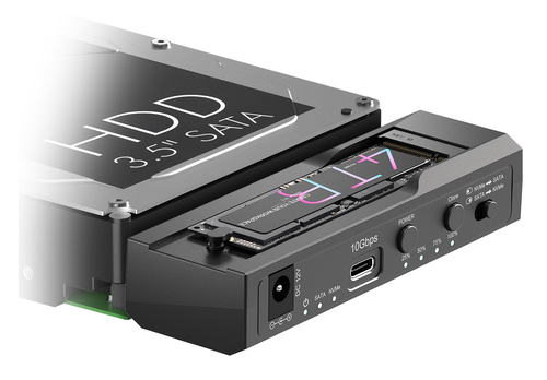 ICY BOX IB-2911MSCL-CU31&comma; 10 Gbit&sol;s&comma; 3&period;2 Gen 2 &lpar;3&period;1 Gen 2&rpar;&comma; schwarz&comma; NVMe&comma; HDD &sol; SSD-Geh&auml;use