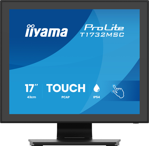 17 Zoll iiyama T1732MSC-B2S, 43cm TFT, 75 Hz, SXGA, 5ms, 1x HDMI, 1x DP, Touchscreen 17 Zoll iiyama T1732MSC-B2S, 43cm TFT, 75 Hz, SXGA, 5ms, 1x HDMI, 1x DP, Touchscreen
