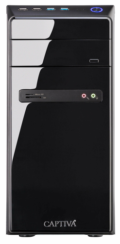 CAPTIVA 100030 Business PC&comma; Intel Core i5 i5-14400 &lpar;10C&rpar;&comma; 500 GB SSD&comma; 16 GB RAM&comma; Nein