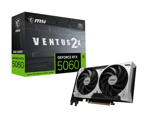 MSI GeForce RTX 5060 8G VENTUS 2X OC V1&comma; 8GB GDDR7 Grafikkarte&comma; 1x HDMI&comma; 3x DP