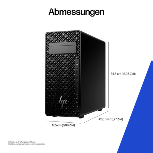 HP E4LN6ET Arbeitsstation&comma; &lpar;24C&sol;24T&rpar;&comma; 1 TB PCIe SSD&comma; 32 GB RAM&comma; Win 11 Pro