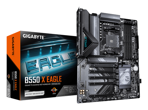 GIGABYTE B550 X EAGLE&comma; ATX AM4 Mainboard&comma; 4x DDR4&comma; max&period; 128 GB&comma; 1x HDMI 2&period;1&comma; 1x USB-C