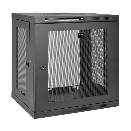 Tripp Lite SRW12U Tiefenverstellbares, kleines SmartRack 12-HE-Rackgehäuse mit flachem Profil zur Wandmontage Tripp Lite SRW12U Tiefenverstellbares, kleines SmartRack 12-HE-Rackgehäuse mit flachem Profil zur Wandmontage