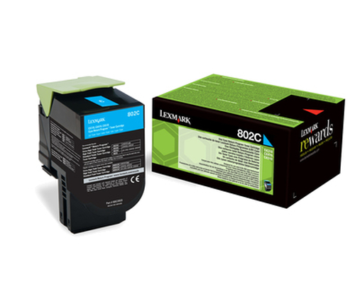 Lexmark 802C&comma; original&comma; cyan&comma; Toner