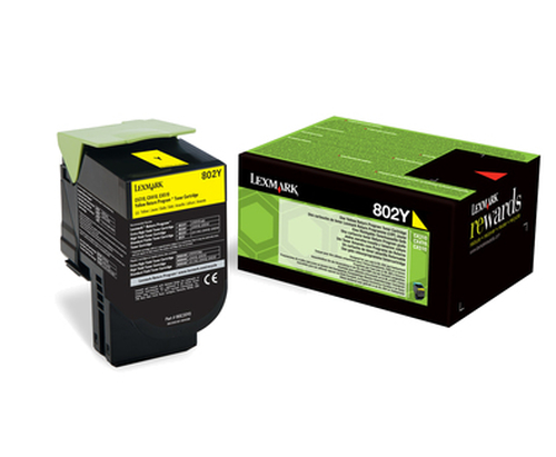 Lexmark 802Y&comma; original&comma; gelb&comma; Toner