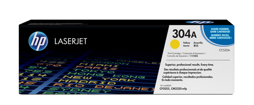 HP 304A Yellow Original LaserJet Toner Cartridge, gelb HP 304A Yellow Original LaserJet Toner Cartridge, gelb