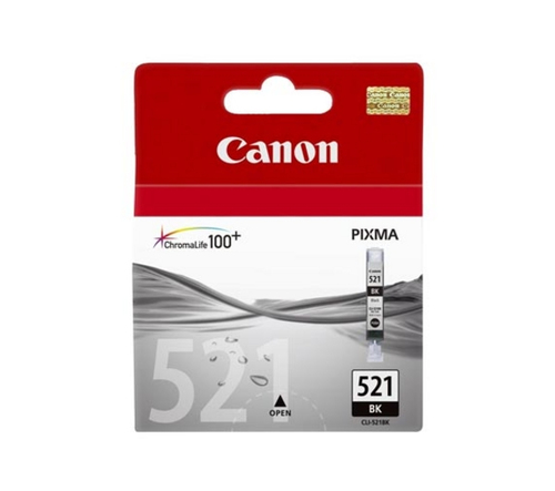 Canon CLI-521 BK, original, schwarz, Tinte Canon CLI-521 BK, original, schwarz, Tinte