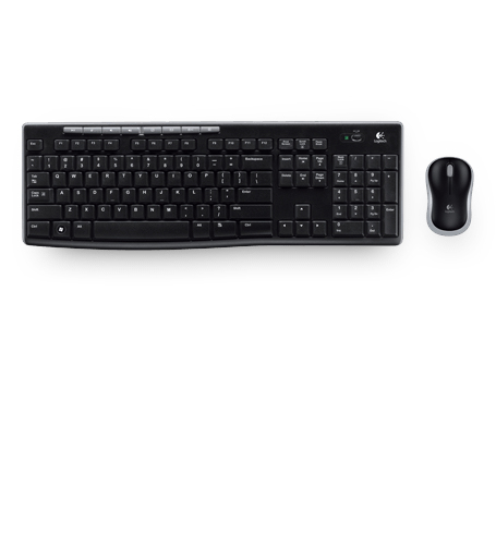 Logitech MK270 schwarz Tastatur, Layout: Tschechisch Logitech MK270 schwarz Tastatur, Layout: Tschechisch