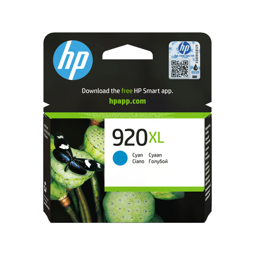 HP 920XL High Yield Cyan Original Ink Cartridge, cyan HP 920XL High Yield Cyan Original Ink Cartridge, cyan