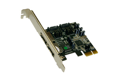EXSYS eS-ATA II PCI-Express RAID 0/1 Schnittstellenkarte/Adapter EXSYS eS-ATA II PCI-Express RAID 0/1 Schnittstellenkarte/Adapter