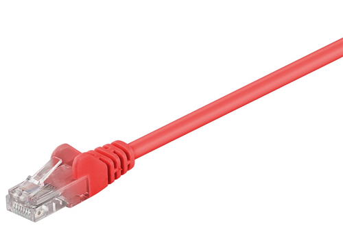 5m Patchkabel Cat5e&comma; U&sol;UTP&comma; rot&comma; Kupferverkleidetes Aluminium &lpar;CCA&rpar;&comma; Goobay
