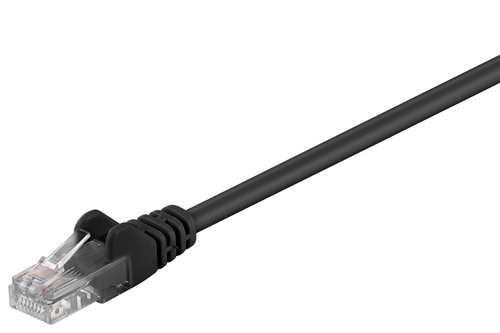 3m Patchkabel Cat5e&comma; U&sol;UTP&comma; schwarz&comma; Kupferverkleidetes Aluminium &lpar;CCA&rpar;&comma; Goobay