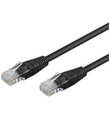15m Patchkabel&comma; schwarz&comma; Goobay