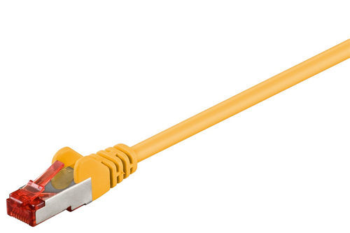15m Patchkabel Cat6&comma; S&sol;FTP&comma; gelb&comma; Kupfer&comma; Goobay
