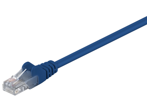 2m Patchkabel Cat5e&comma; U&sol;UTP&comma; blau&comma; Kupferverkleidetes Aluminium &lpar;CCA&rpar;&comma; Goobay