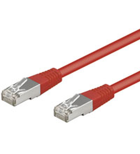 CAT 5e Patchkabel, SF/UTP, rot Kupferkaschierter CAT 5e Patchkabel, SF/UTP, rot Kupferkaschierter