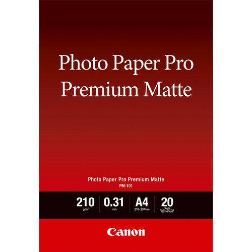 Canon PM-101 Premium-Fotopapier matt A4&comma; 20 Blatt