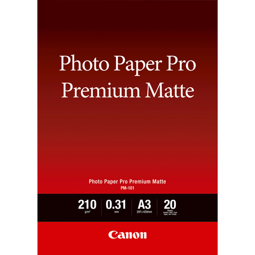Canon PM-101 Premium-Fotopapier matt A3&comma; 20 Blatt