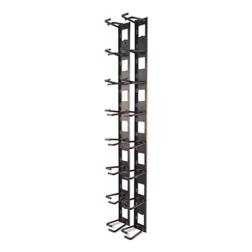 APC NetShelter Kabelmanagement, Vertikaler Kabelmanager, Kabelringe, Satz mit 8 Stück, Schwarz, 55 mm x 766 mm x 85 mm APC NetShelter Kabelmanagement, Vertikaler Kabelmanager, Kabelringe, Satz mit 8 Stück, Schwarz, 55 mm x 766 mm x 85 mm