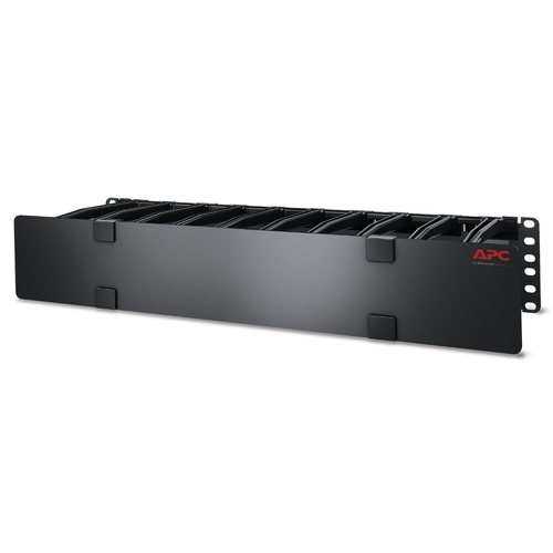 APC Horizontaler Kabelmanager, 2 HE x 6 Zoll tief, mit Bodenplatte für Kabelbinder, einseitig mit Abdeckung APC Horizontaler Kabelmanager, 2 HE x 6 Zoll tief, mit Bodenplatte für Kabelbinder, einseitig mit Abdeckung