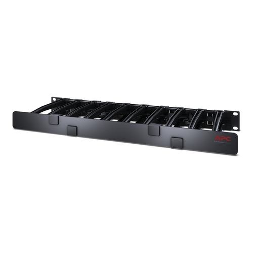 APC Horizontaler Kabelmanager&comma; 1 HE x 6 Zoll &lpar;10&comma;16 cm&rpar; Tiefe&comma; Einseitig mit Abdeckung
