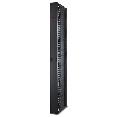 APC Vertikaler Kabel-Manager Performance f&uuml;r Racks mit 2 und 4 Pfosten&comma; 213 cm x 15&comma;24 cm &lpar;H x B&rpar;&comma; doppelseitig&comma; mit T&uuml;ren