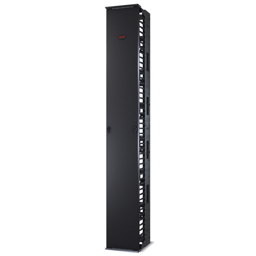 APC Vertikaler Kabel-Manager Performance für Racks mit 2 und 4 Pfosten, 213 cm x 30,48 cm (H x B), einseitig, mit Tür APC Vertikaler Kabel-Manager Performance für Racks mit 2 und 4 Pfosten, 213 cm x 30,48 cm (H x B), einseitig, mit Tür
